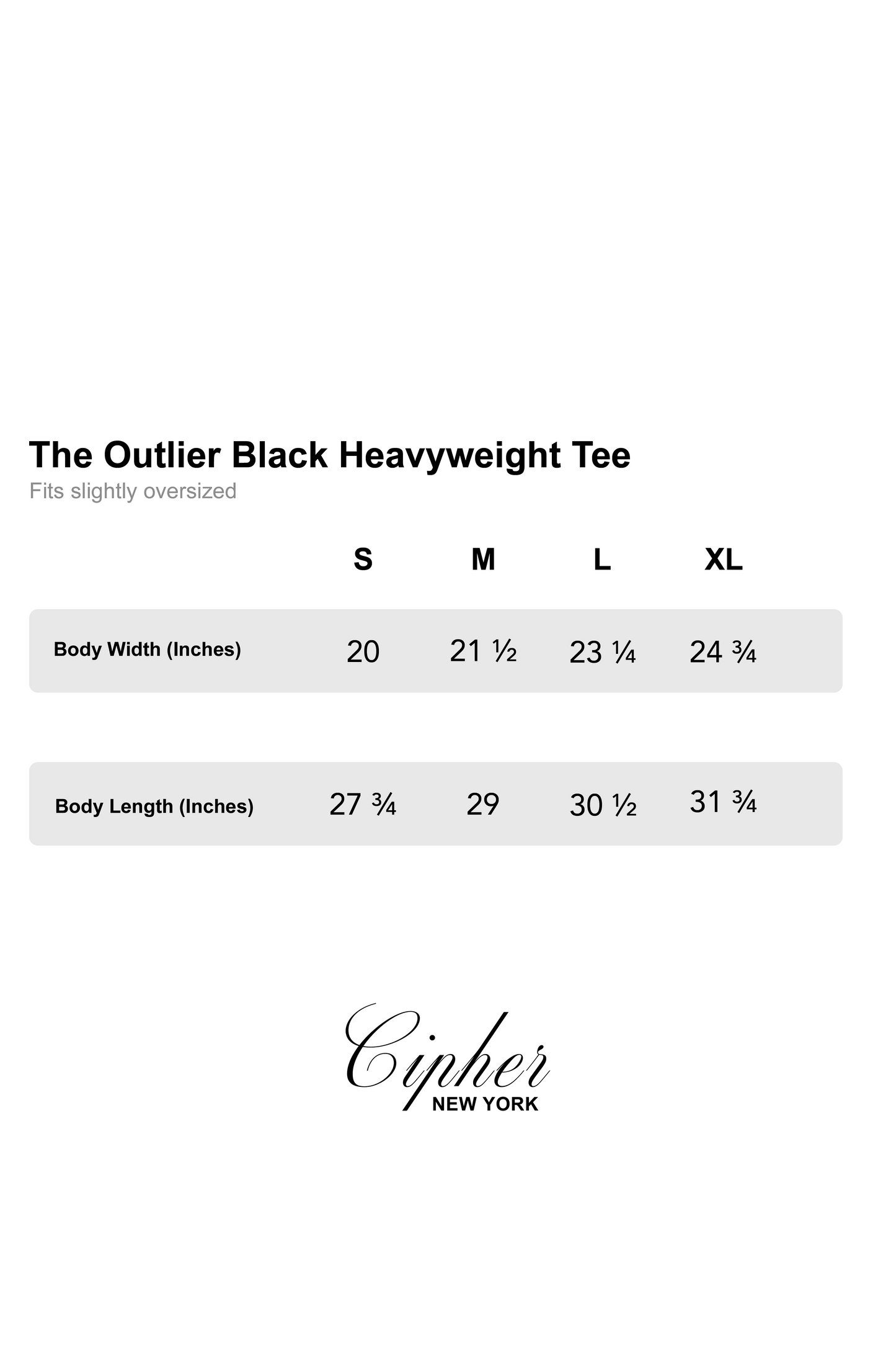 The Outlier Black Heavyweight Tee